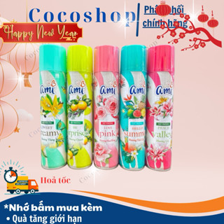  Xịt phòng Ami chai 280ml đủ hương 
