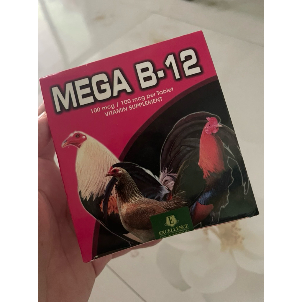 Mega B-12 10000 ( vĩ 10 viên ) nuôi gà khoẻ.