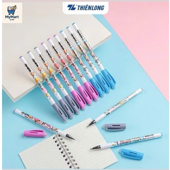 Hộp 20 Bút Gel xoá được Thiên Long Mazzic TP-01 ngòi 0.5mm viết trơn mượt,có gôm trên nắp bút giúp tẩy