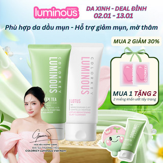  Sữa Rửa Mặt Bùn Khoáng COLORKEY LUMINOUS | Phù Hợp Da Nhạy Cảm | Giúp Làm Sạch Sâu Giữ Ẩm Không Gây Khô Da | 100g 
