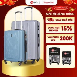   COMBO VALI GIÁ RẺ  Combo 2 Vali Kéo LUG Aber MHL010 Size 20 24 28 Nhựa ABS Hạn Chế Trầy Xước Khóa số bảo mật an toàn 