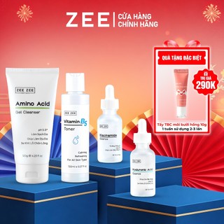   COMBO 4  Bộ Dưỡng Sáng Trẻ Hoá Cấp Ẩm Sạch Sâu - Phù hợp cho mọi loại da ZEE ZEE Skincare 