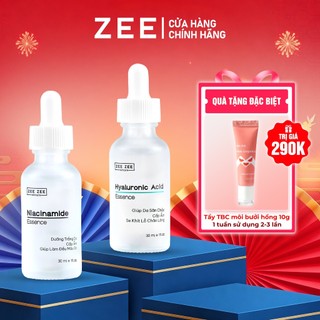 Bộ đôi dưỡng sáng trẻ hóa phục hồi da Niacinamide & Hyaluronic Acid Essence | ZEE ZEE skincare 