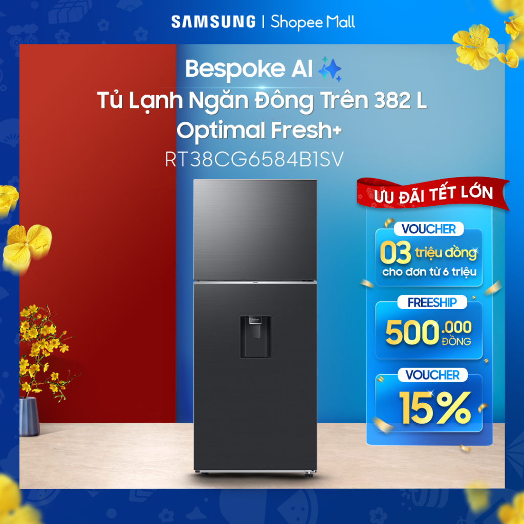 Tủ Lạnh Samsung Inverter 382 Lít RT38CG6584B1SV