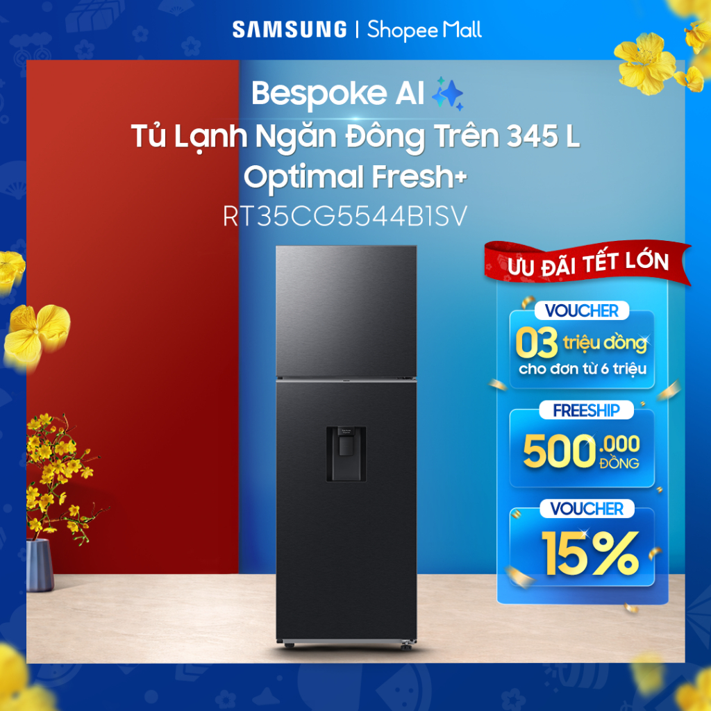 Tủ Lạnh Samsung Inverter 345 Lít RT35CG5544B1SV