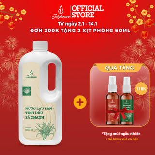 Nước lau sàn nhà tinh dầu Sả Chanh thơm thư giãn như spa 1000ml JULYHOUSE 