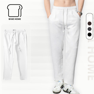   GIẢM 50%  Quần baggy nam BAMI HOME chất liệu vải poly 2 da co giãn tốt thiết kế ống suông thoáng mát QBG03 