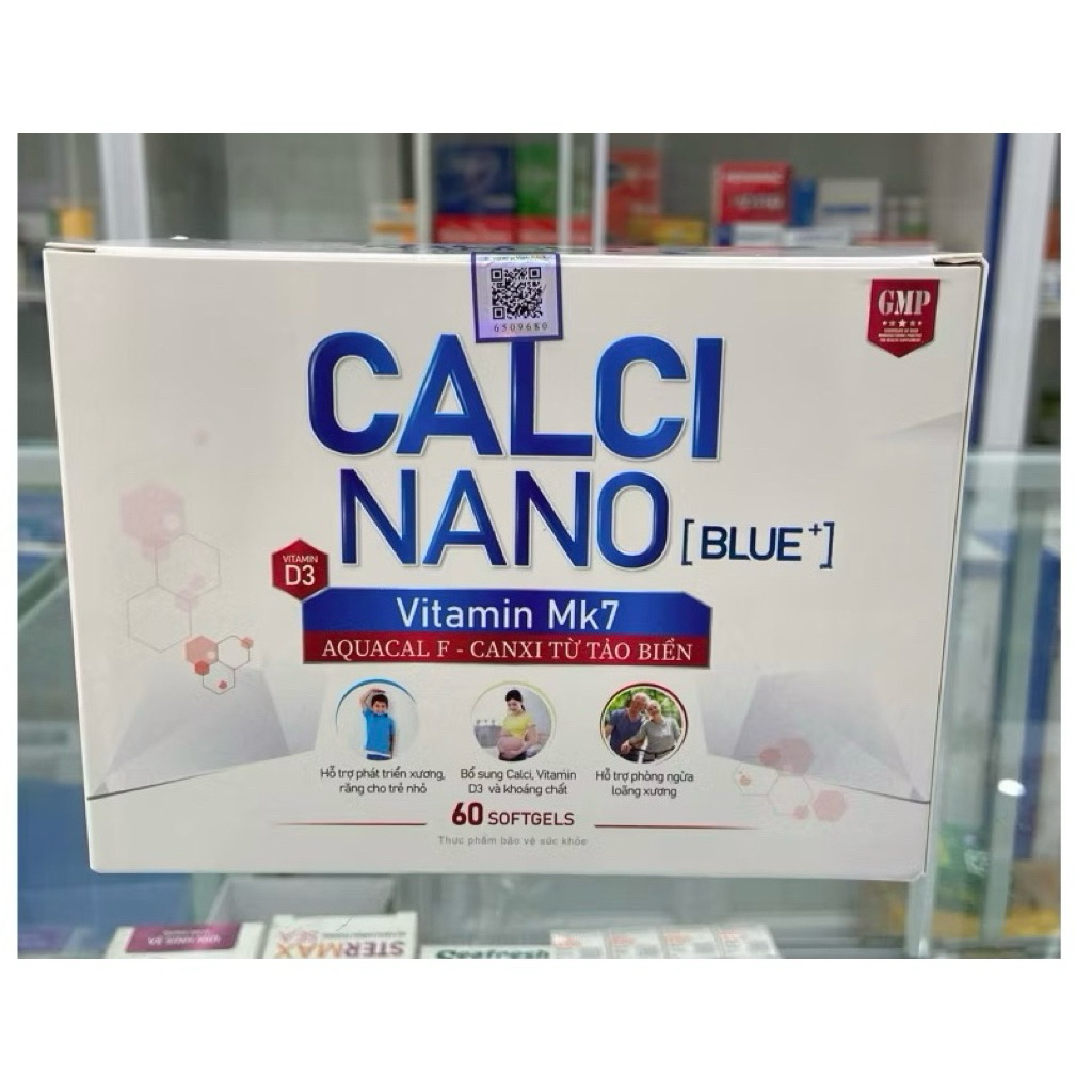 Viên uống bổ sung canxi hữu cơ CALCI NANO MK7 Blue+