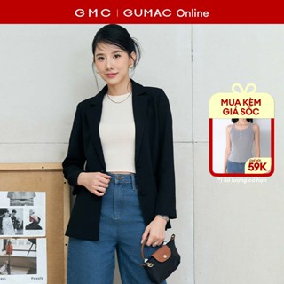   TẶNG QUÀ ĐƠN 499K  Áo blazer nữ dáng rộng dễ phối đồ thời trang GUMAC LOWF1015 