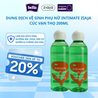  Dung Dịch Vệ Sinh Phụ Nữ Intimate Ziaja Cúc Vạn Thọ Thơm Mát Dịu Nhẹ Cân Bằng pH Tự Nhiên Dưỡng Ẩm Sâu 200ml 