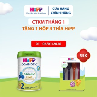  Sữa bột công thức HiPP 2 Organic Combiotic 800g bổ sung DHA trực tiếp dành cho trẻ nhỏ 