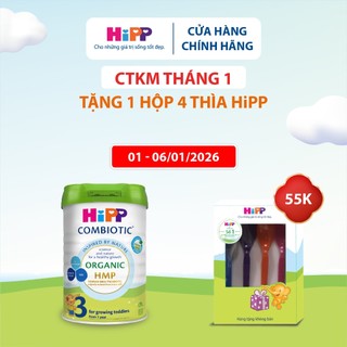  Sữa bột công thức HiPP 3 Organic Combiotic 800g hỗ trợ tiêu hóa tăng chiều cao 