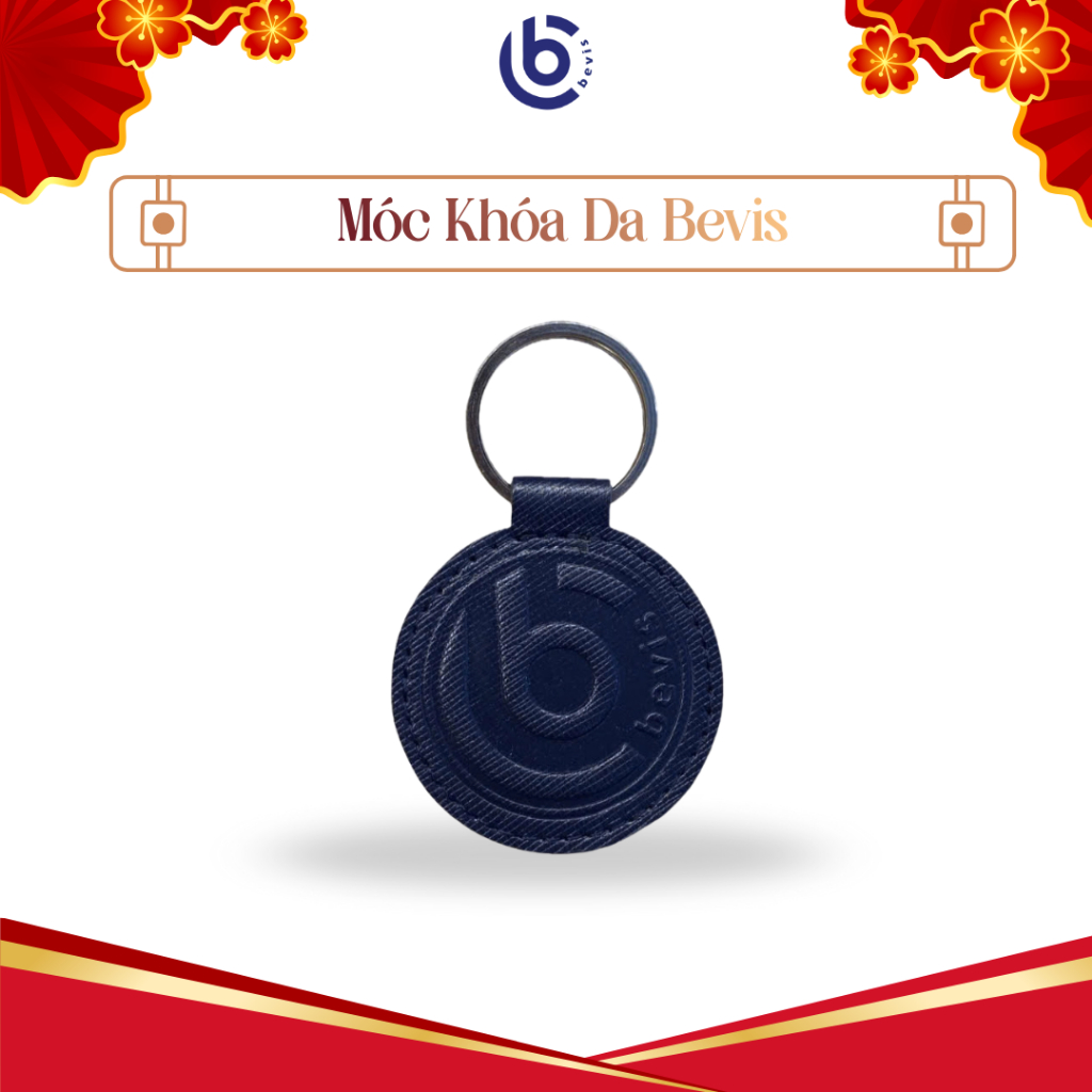 Móc khóa da Bevis  KHOA-X-01