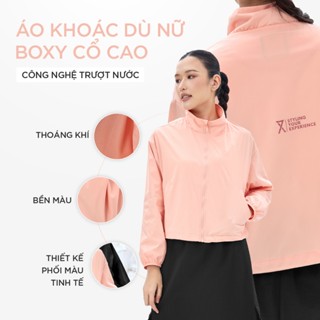   MỚI VỀ  Áo Khoác Dù Nữ Couple TX Cổ Đứng Không Nón Form Relax Boxy WOP 2095 