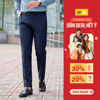  Quần âu nam YODY ống đứng công sở lịch lãm quần tây nam cao cấp tôn dáng không nhăn TRA - MOTR25S028 