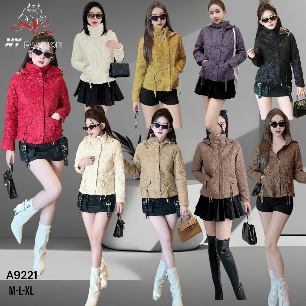 A9221 Áo Khoác Phao Nữ Siêu Nhẹ Mềm Ấm NY Fashion