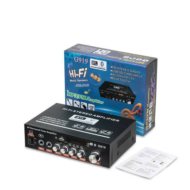 AMPLY MINI BLUETOOTH AV-298BT, G919 NGUỒN AC / DC