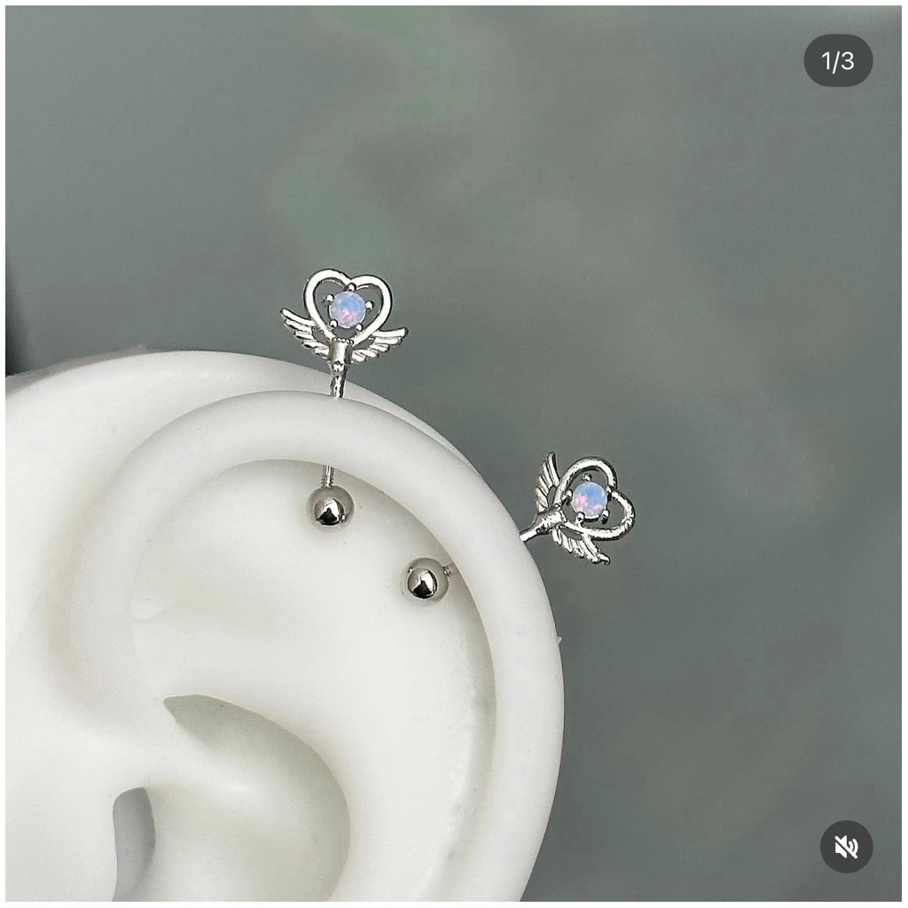 1 khuyên tai thép không rỉ jesse store J72