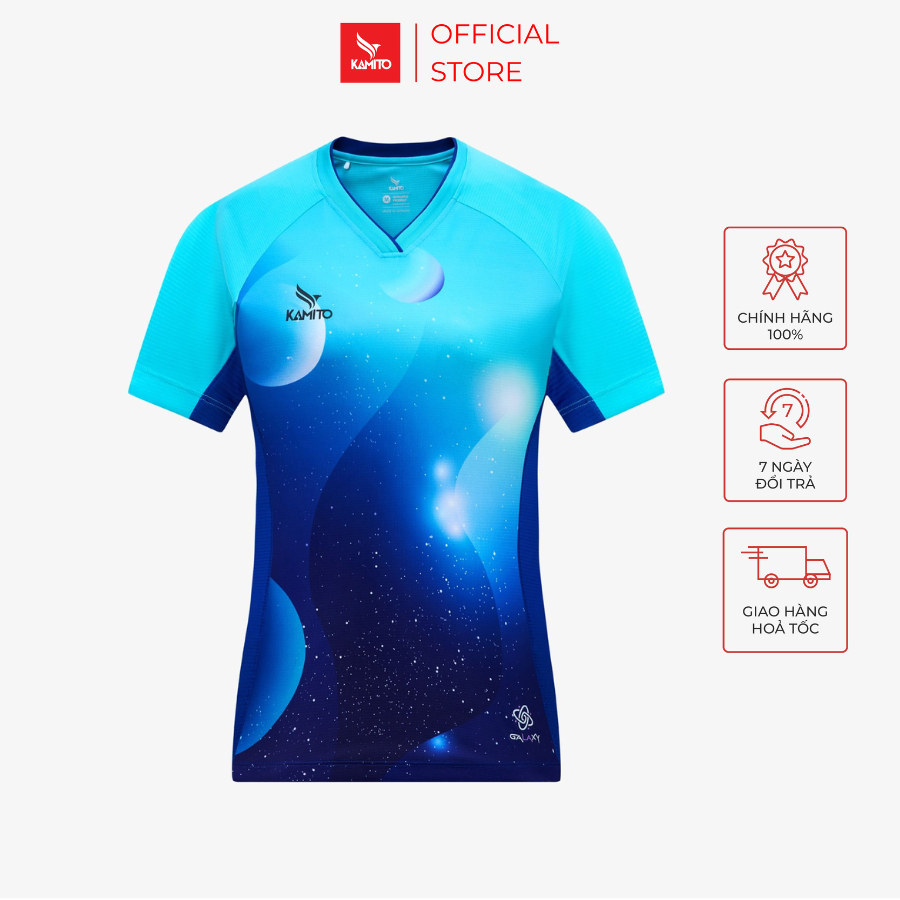 Áo T-shirt cầu lông nữ Kamito Galaxy 3, Áo Thun Thể Thao, Áo Cầu Lông Nữ