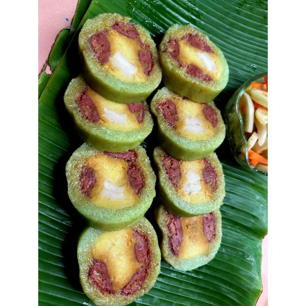 Bánh tét chuối đậu mỡ