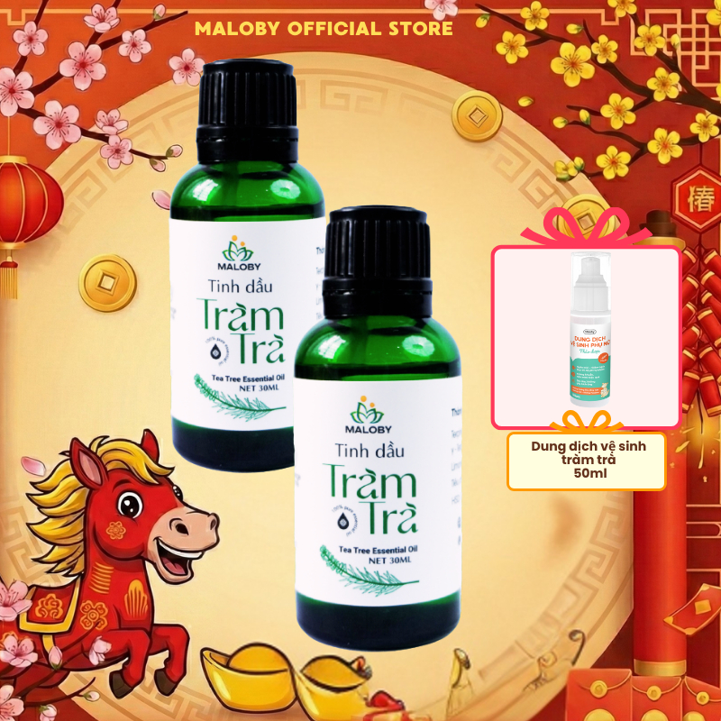 Tinh Dầu Tràm Trà chấm mụn, giảm viêm, xông phòng, khử mùi, tắm bé, phòng cảm cúm, côn trùng đốt
