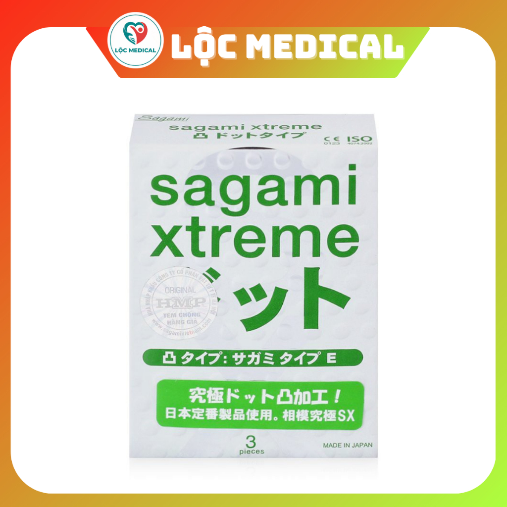 Bao cao su SAGAMI XTREME WHITE (HỘP 3)