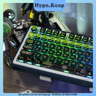 Keycap Ghost Runner Pudding Side Transparent xuyên led 4 cạnh MSA Profile