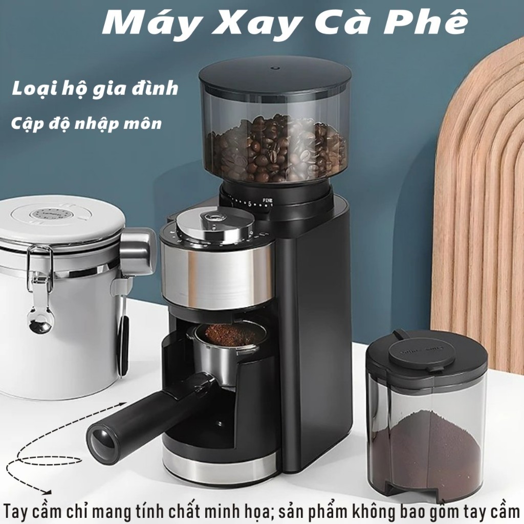 Máy Xay Cà Phê HB583,Xay Hạt Cafe Pha Espresso,tích hợp 25 chế độ xay, 2 in 1,thích hợp 51mm tay cầm