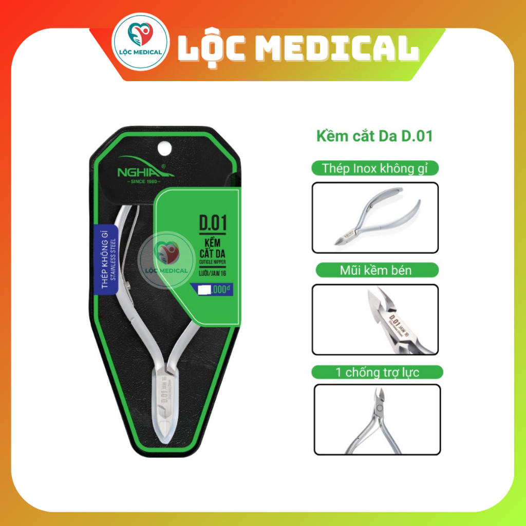 Kềm cắt da D-01 (Kềm Nghĩa)
