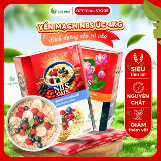 【MỚI VỀ 2026】Yến Mạch Tươi Nguyên Cám Vỡ Dẹp NBS Úc 4kg Eatclean Không Đường Ăn Sáng Healthy Giàu Xơ