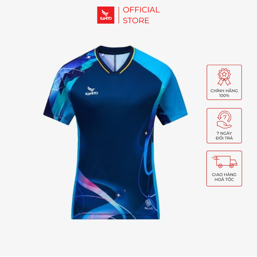 Áo T-shirt nữ Kamito Galaxy 1, Áo Thun Thể Thao Nữ, Áo Cầu Lông Nữ