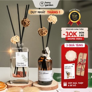  Tinh Dầu Thơm Phòng Khuếch Tán Cắm Que HENY GARDEN Mùi Hương Thư Giãn 