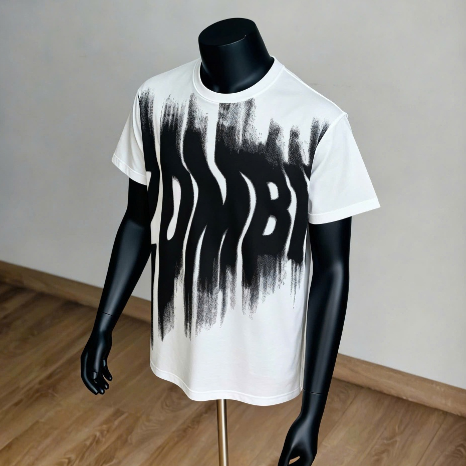 Áo thun nam cổ tròn áo phông nam boy phố thêu phối