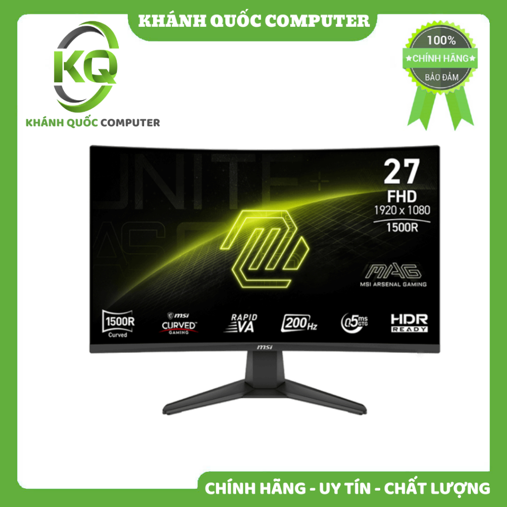Màn hình Gaming MSI MAG 276CF E20 | 27 inch, VA, 200Hz, 0.5ms, cong Chính hãng