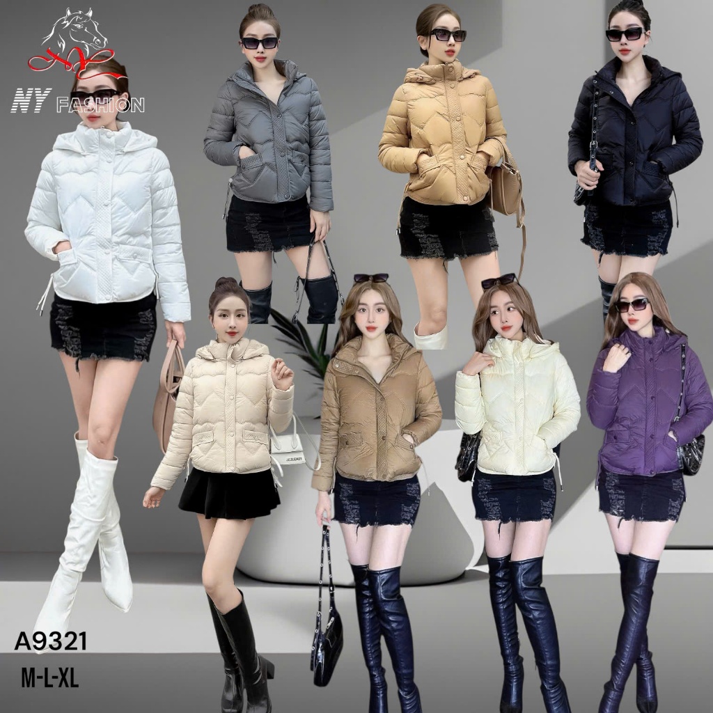 A9321 Áo Phao Nữ Siêu Nhẹ Mềm Ấm NY Fashion