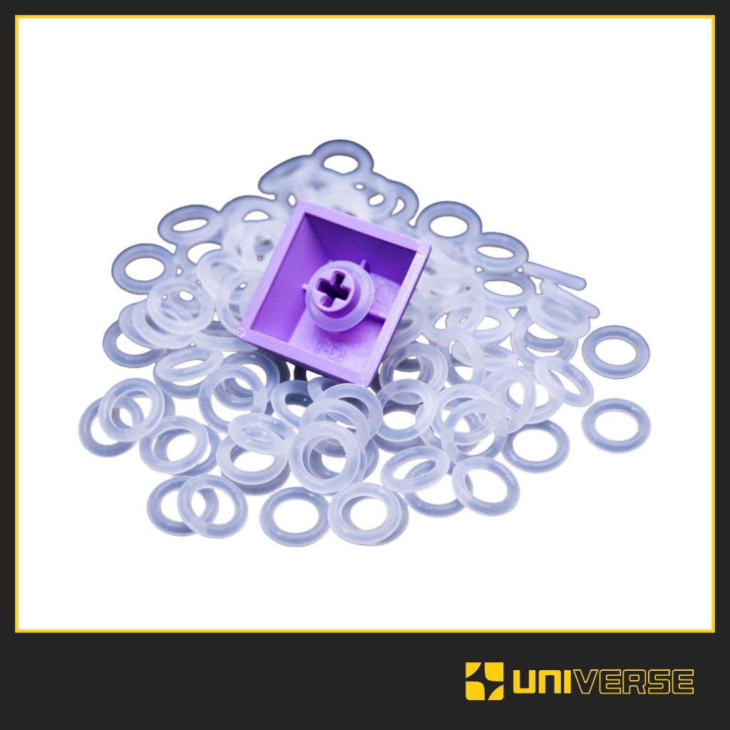 Combo 120 Vòng Oring giảm ồn bàn phím cơ, vòng đệm cao su keycap oring - Bàn phím Universe