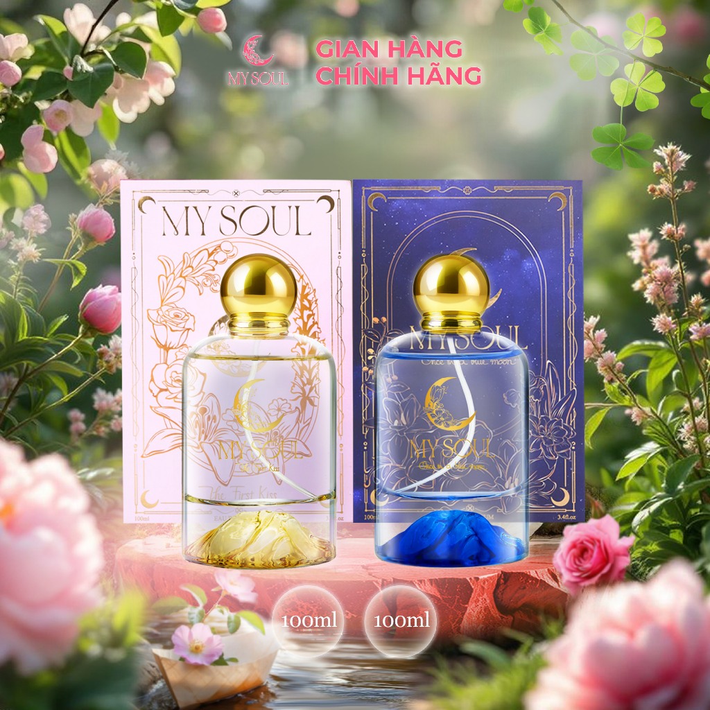 Nước Hoa My Soul Mỹ Tâm - Combo No.01 The First Kiss & No.02 Once In A Blue Moon - 100ML