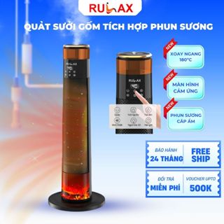 Máy Sưởi Gốm RULAX RL-31 Công Nghệ PTC Tích Hợp Phun Sương Tạo Ẩm, Không Gây Khô Da