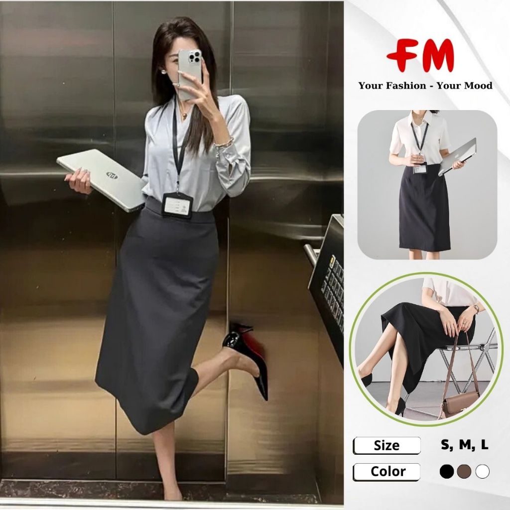 Chân Váy Công Sở Nữ Dáng Suông A FMSTYLE Thanh Lịch Phong Cách Công Sở 25112018