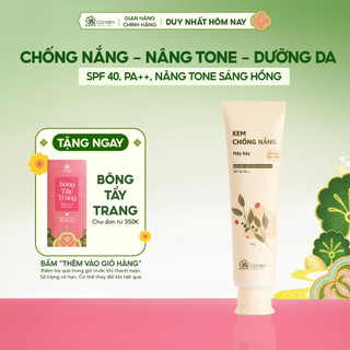  Kem Chống Nắng Nâng Tone Da Hây Hây Cỏ Mềm Sun Cream SPF 40 PA ++ Cỏ Mềm 60g 