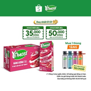  Thùng 48 Hộp Sữa Chua Lên Men Tự Nhiên Yomost Hương Lựu  170ml Hộp  