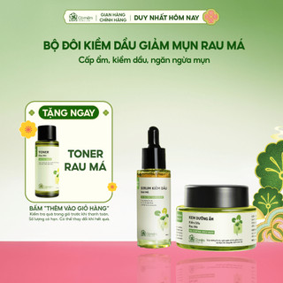  MUA 2 TẶNG 1 Combo Dưỡng Ẩm Kiềm Dầu Gồm Serum & Kem Dưỡng Rau Má Cỏ Mềm 