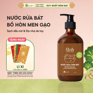  Nước Rửa Chén Bát Thiên Nhiên Lành Homecare Chiết xuất Từ Bồ Hòn Men Gạo Cỏ Mềm 500ml 