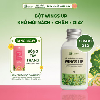  Combo 2 Bột Khử Mùi Wings Up Khử Mùi Hôi Chân Hôi Nách Cỏ Mềm 25g 