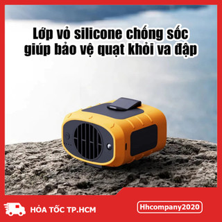 Quạt Sạc Đeo Thắt Lưng APE DQ222 – Pin 8000mAh Kiêm Sạc Dự Phòng, Có Đèn Pin LED – Công Suất 10W