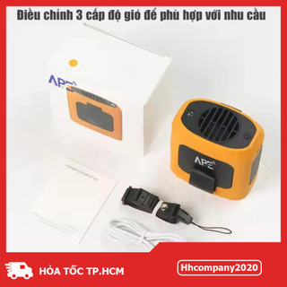 Quạt Sạc Đeo Thắt Lưng APE DQ222 – Pin 8000mAh Kiêm Sạc Dự Phòng, Có Đèn Pin LED – Công Suất 10W