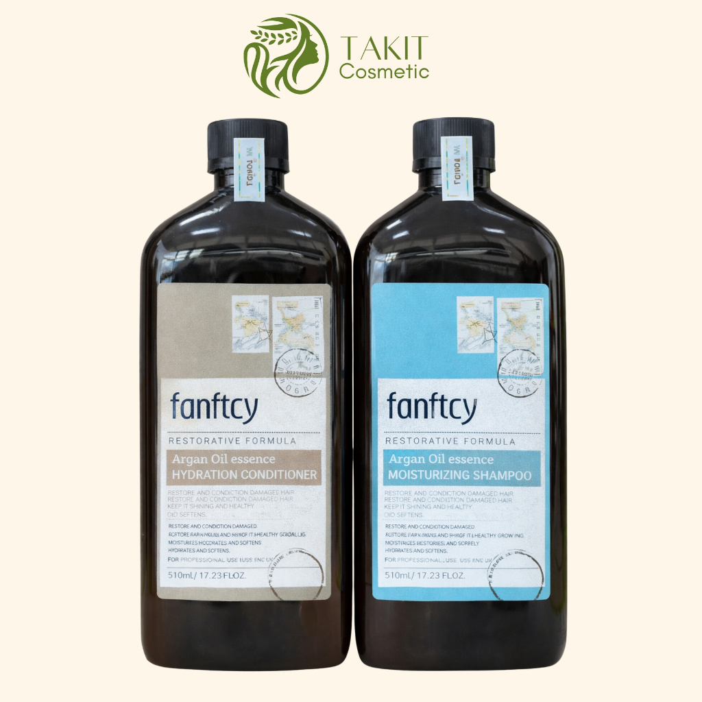 Cặp dầu gội xả Fanftcy 500ml giúp tóc mềm mại mượt mà giảm rụng tóc