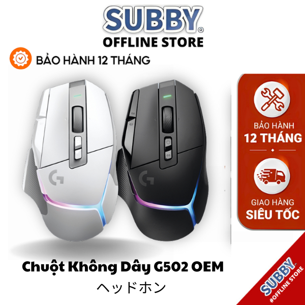 Chuột Gaming Không Dây G G502 X PLUS LIGHTSPEED LIGHTFORCE Hybrid RGB Lightsync