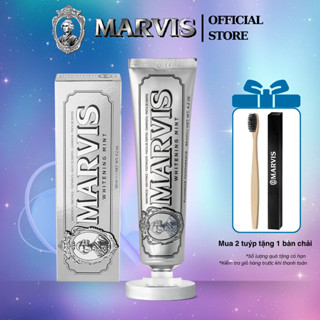  Kem Đánh Răng Marvis Whitening Mint 85ml – Hương Bạc Hà Mát Lạnh,Trắng Răng & Giảm Ố Vàng - MARVIS 