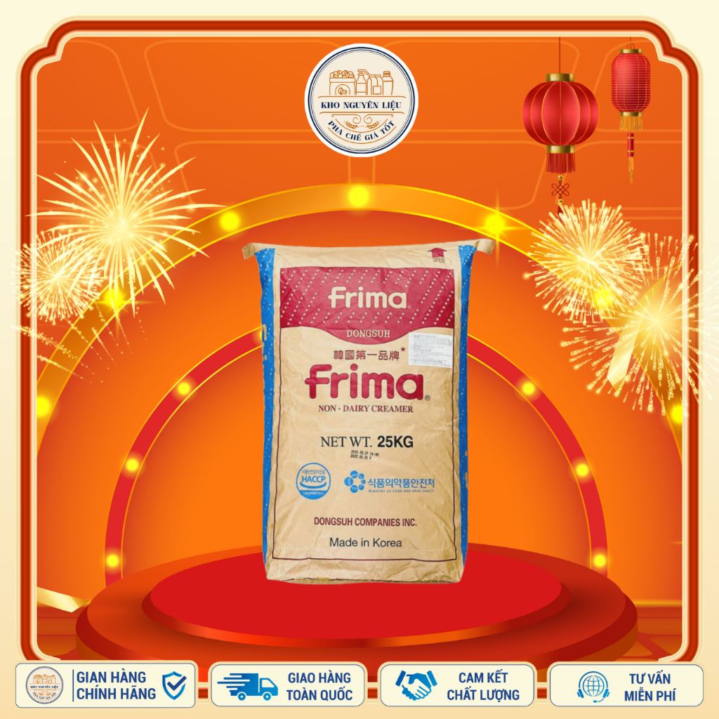 Bột Kem Sữa Pha Chế Frima Bao 25kg – Dùng Cho Trà Sữa, Cà Phê, Sản Xuất Công Nghiệp